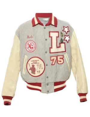 1970s Knights of the Gridiron Grey Team Jacket - L