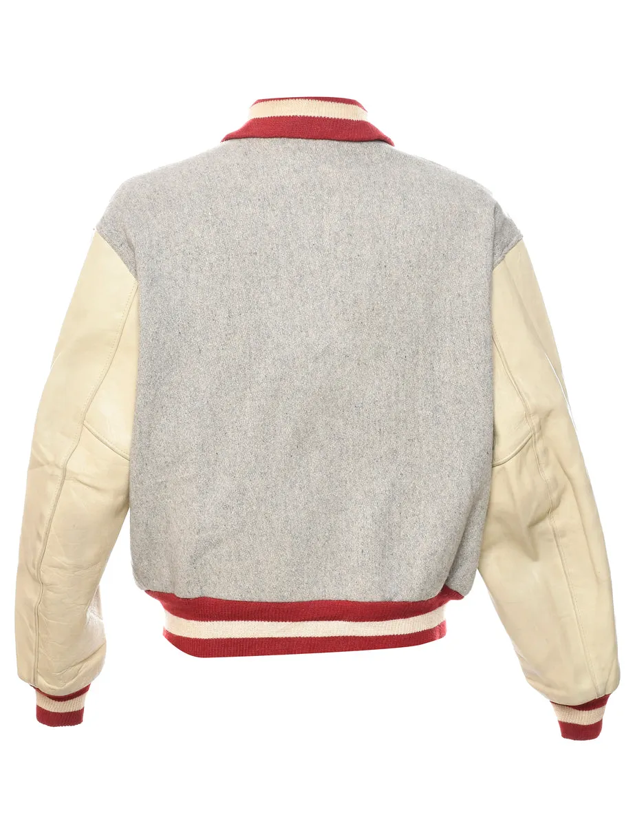 1970s Knights of the Gridiron Grey Team Jacket - L