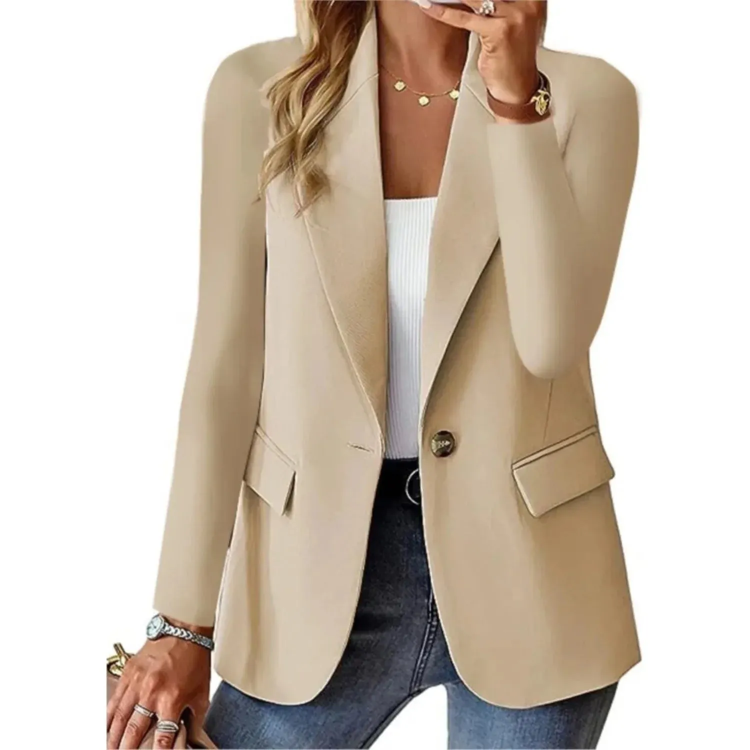 Amber™ | Chic and Casual Long Sleeve Blazer
