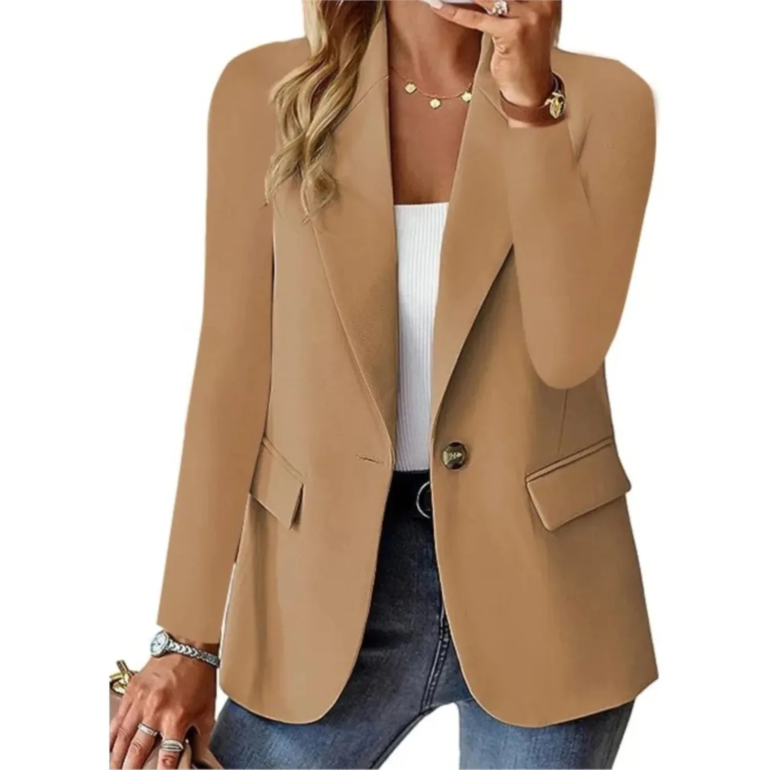 Amber™ | Chic and Casual Long Sleeve Blazer