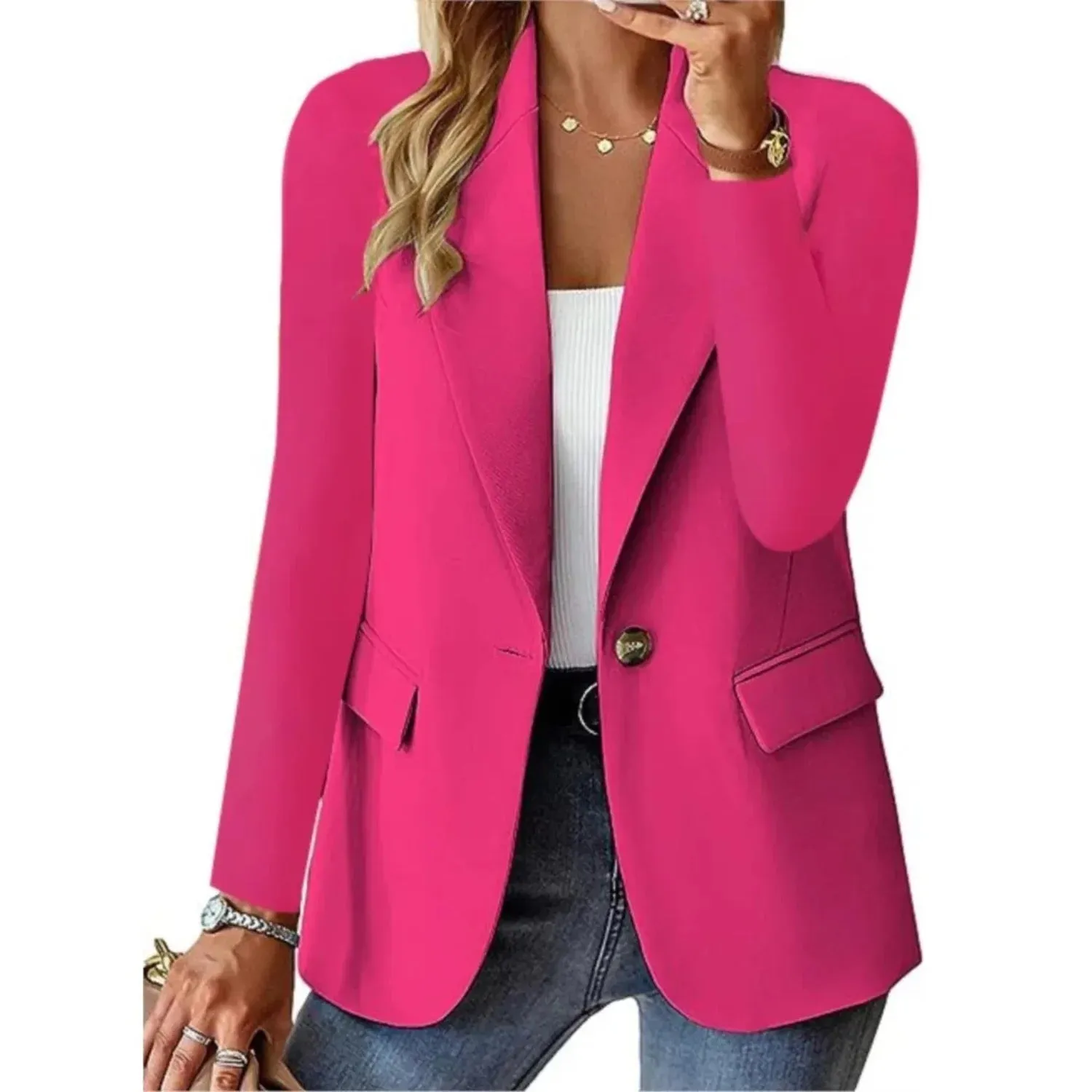 Amber™ | Chic and Casual Long Sleeve Blazer