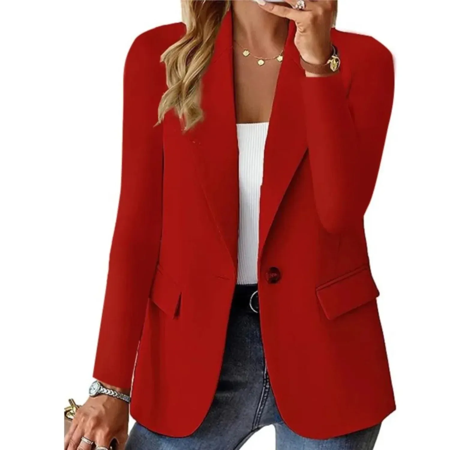 Amber™ | Chic and Casual Long Sleeve Blazer
