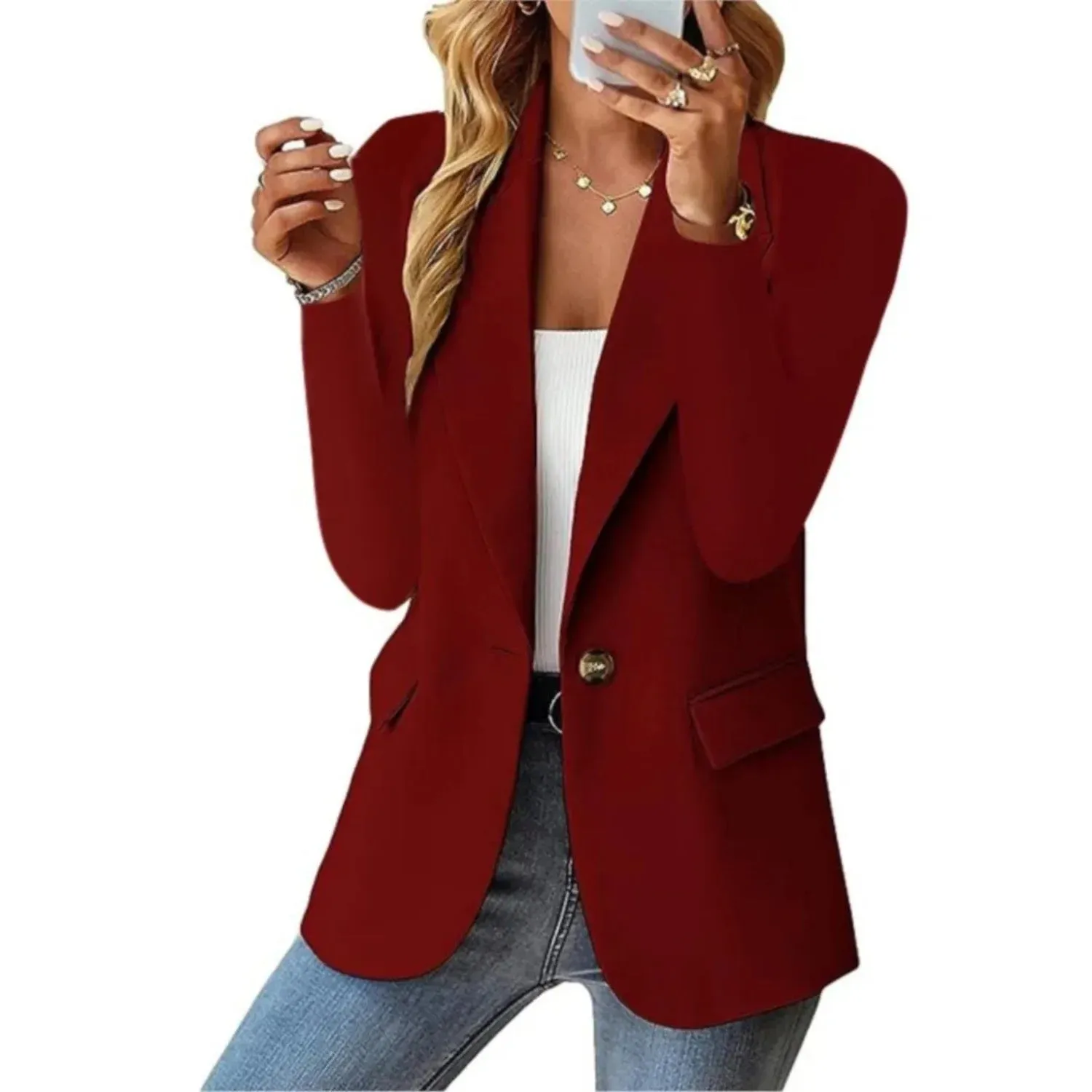Amber™ | Chic and Casual Long Sleeve Blazer