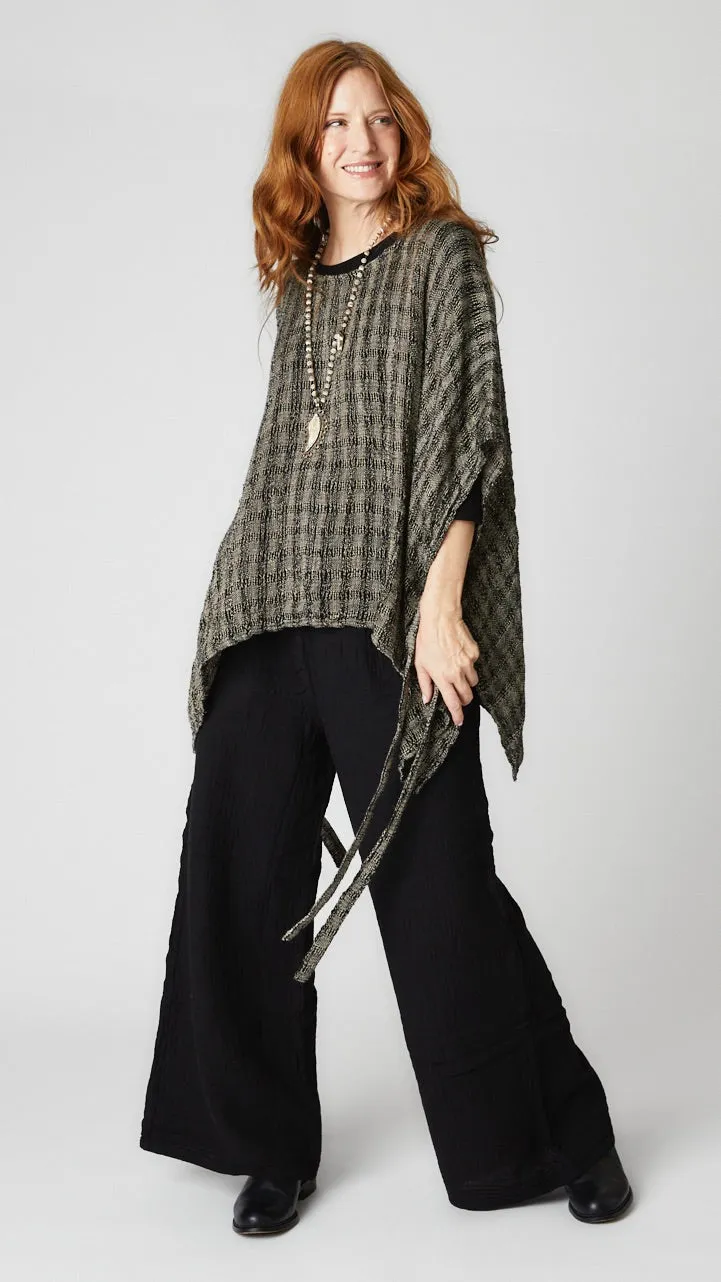 Artisan Weave Linen Layered Vest
