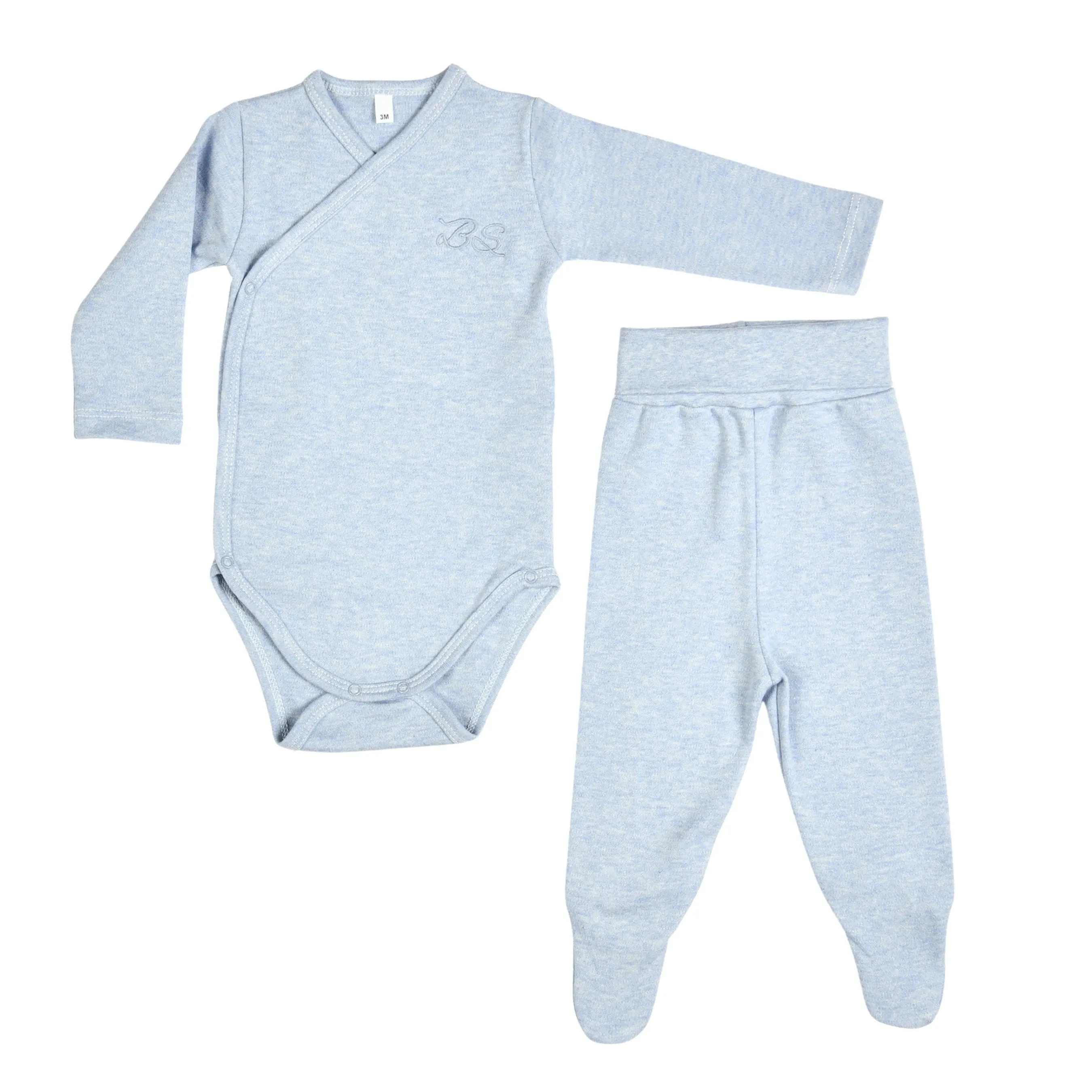 Bebe Sweeny Essentials | Baby Boys Blue And Grey Leggings Gift Set (4)