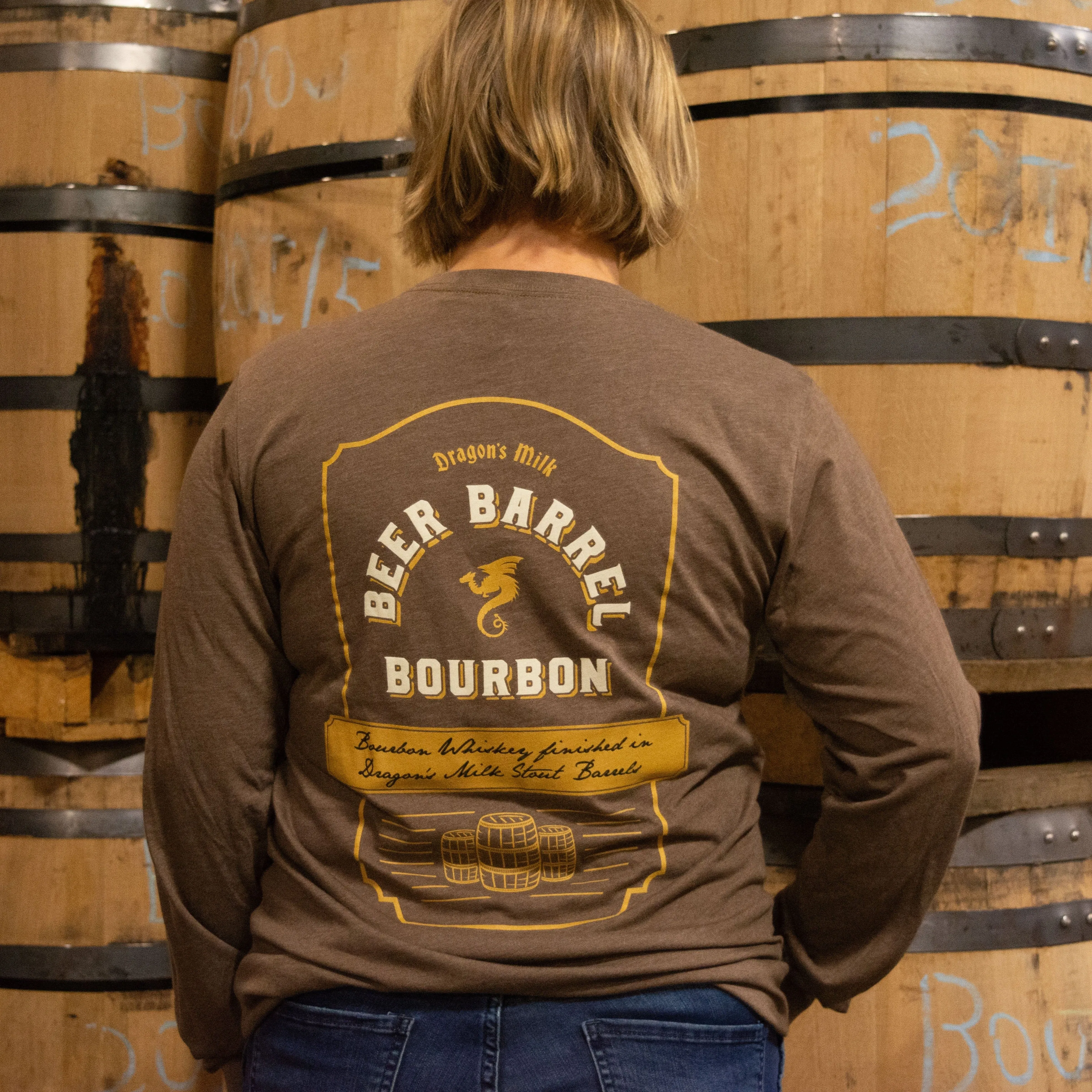 Beer Barrel Bourbon Long Sleeve Tee