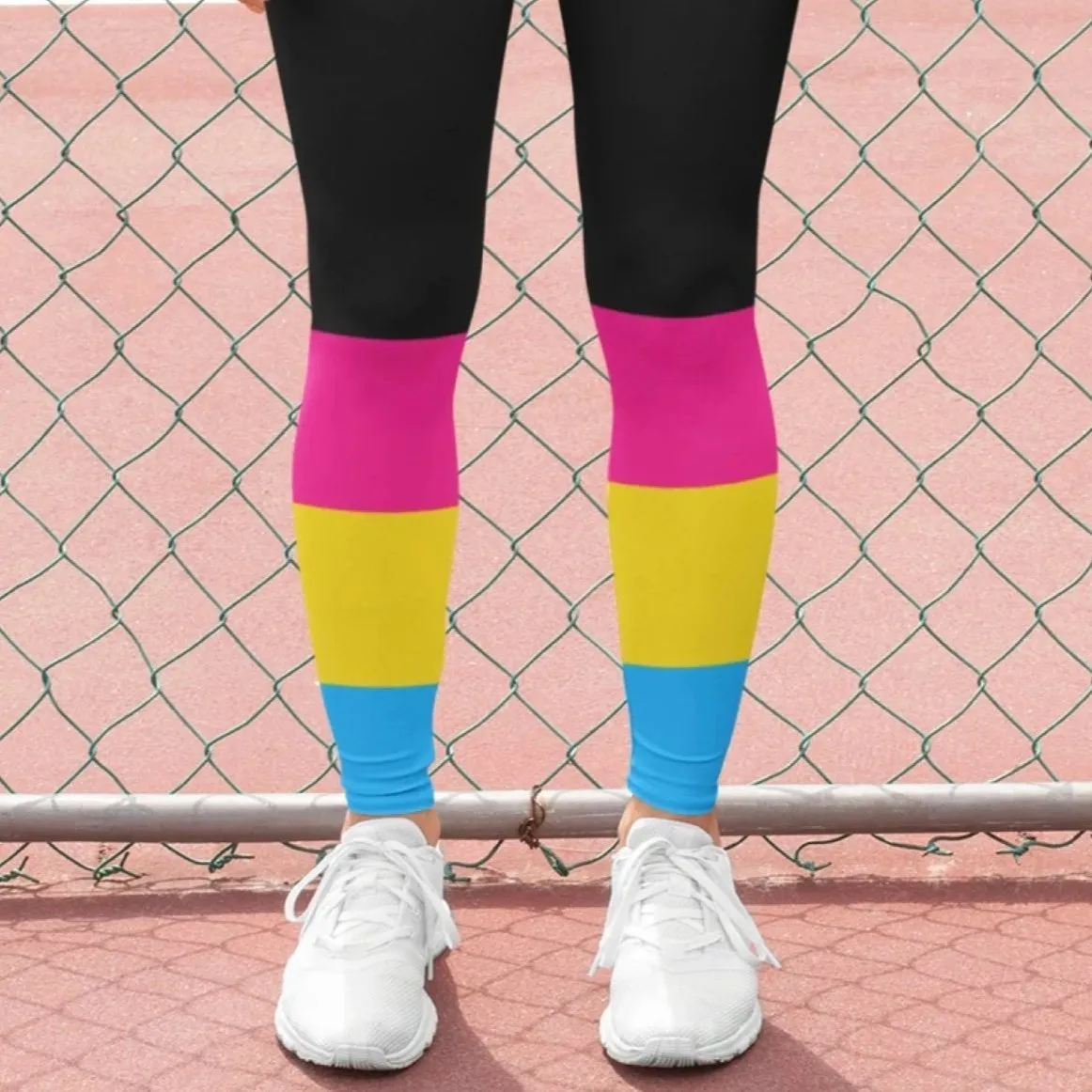 Black Pansexual Flag Leggings