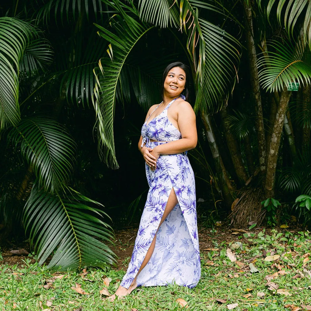 Bright Hibiscus Wrap Pants and Top Set, Made in Hawaii
