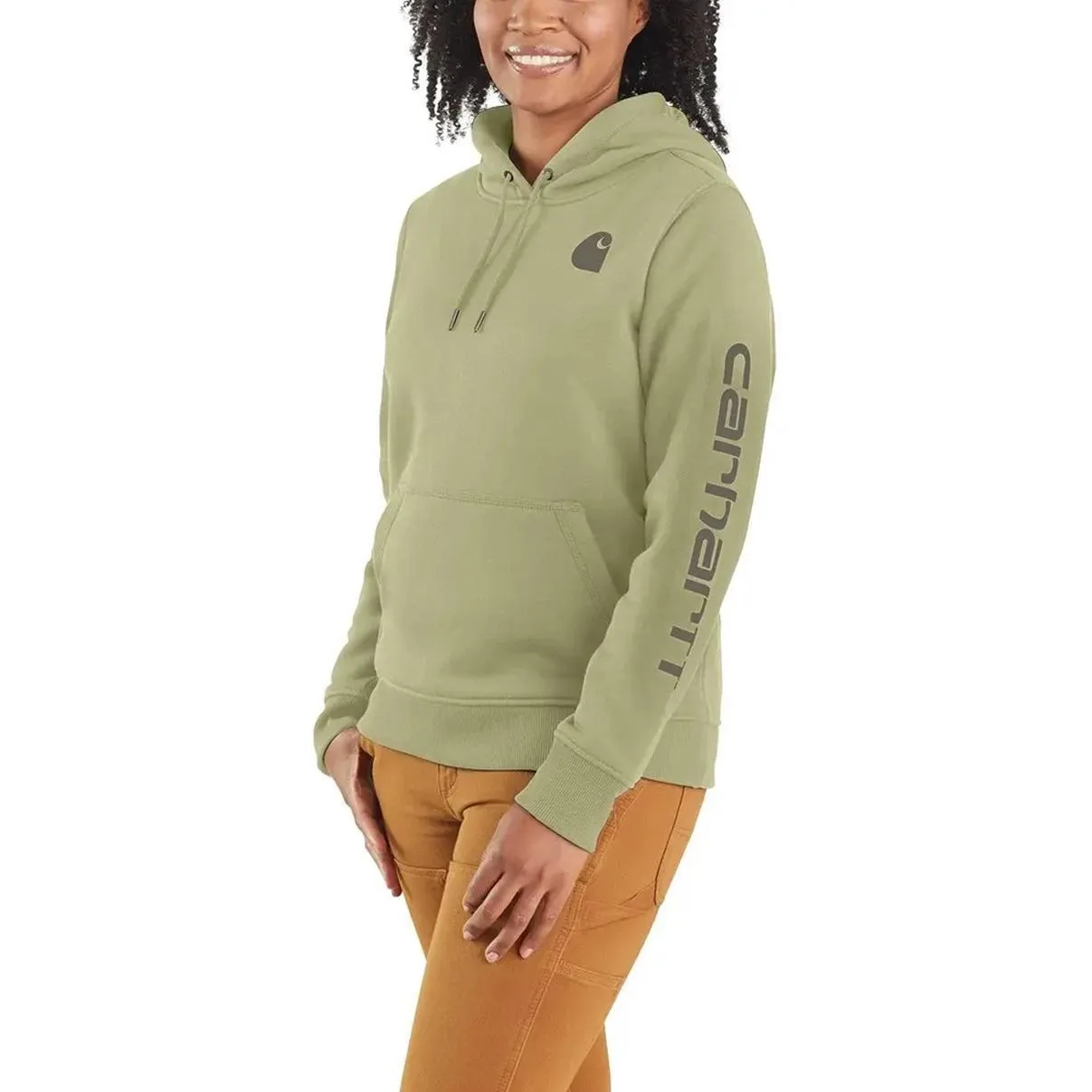 Carhartt Women's Hoodie Relaxed Fit Graphic Pullover Seasonal Colours