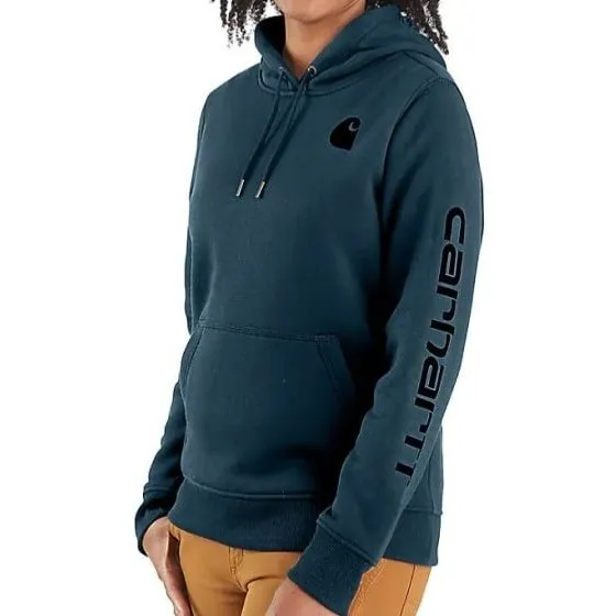 Carhartt Women's Hoodie Relaxed Fit Graphic Pullover Seasonal Colours