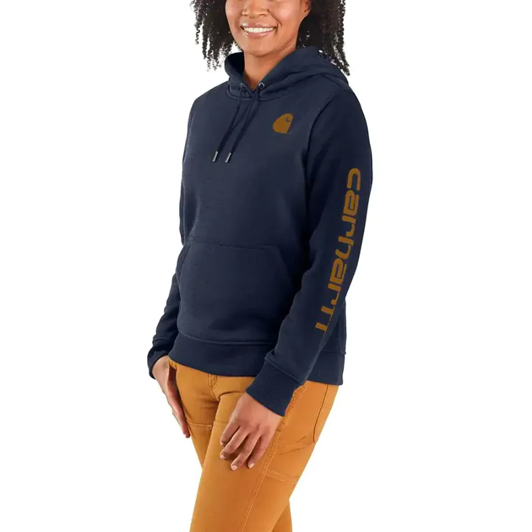 Carhartt Women's Hoodie Relaxed Fit Graphic Pullover Seasonal Colours