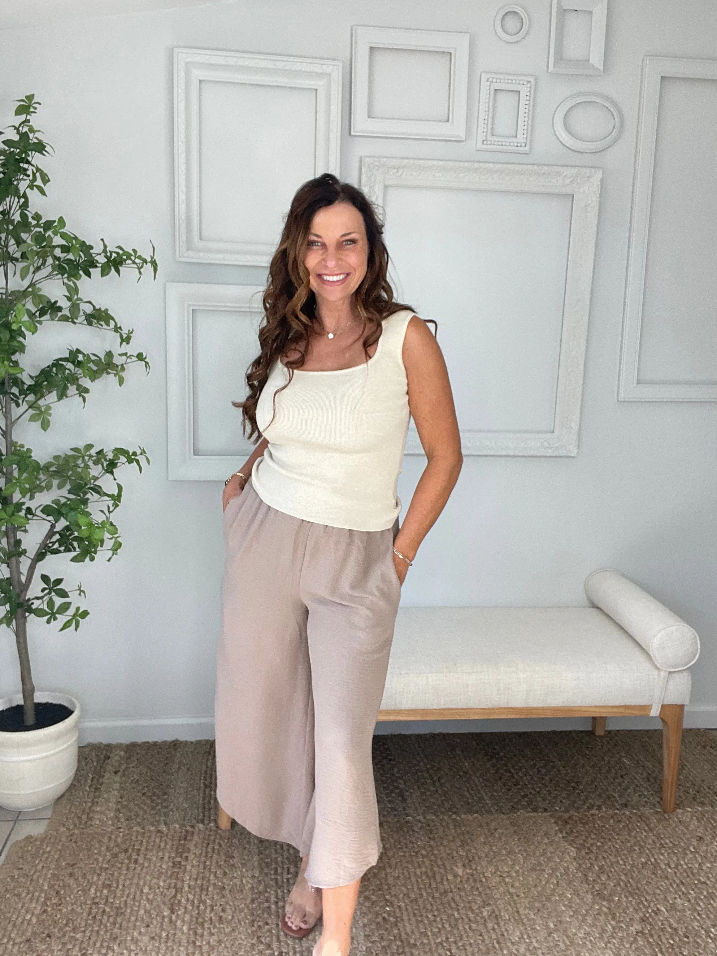 CASUAL WIDE LEG PANTS