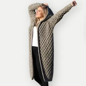 Claire - Hooded Wool Cardigan
