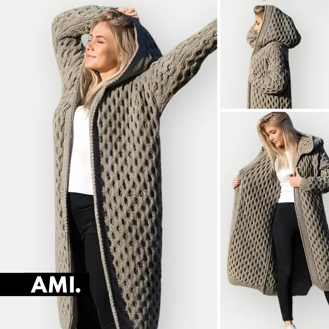 Claire - Hooded Wool Cardigan