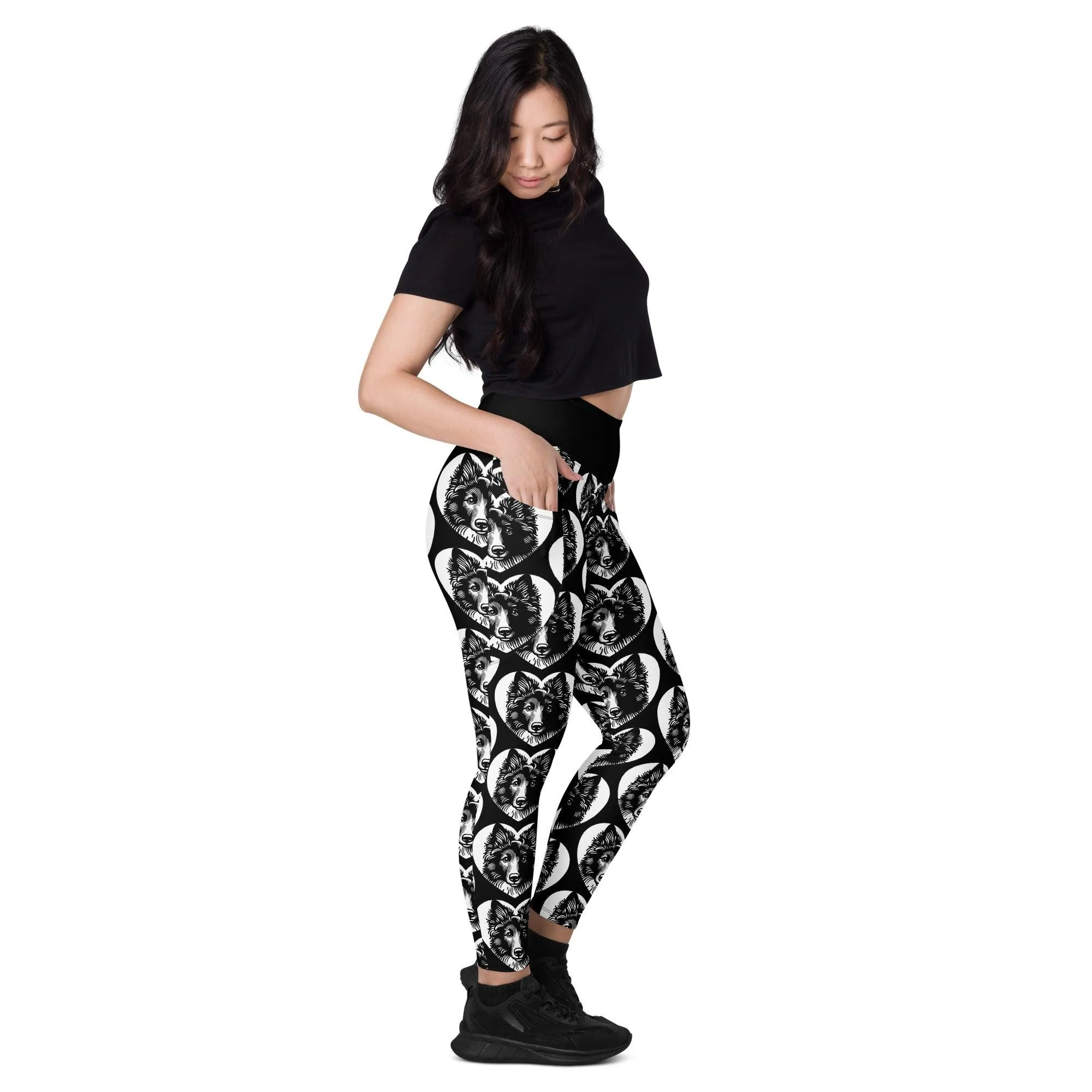 DOG BREED LEGGINGS with pockets - MUDI - HERTTAHOUND