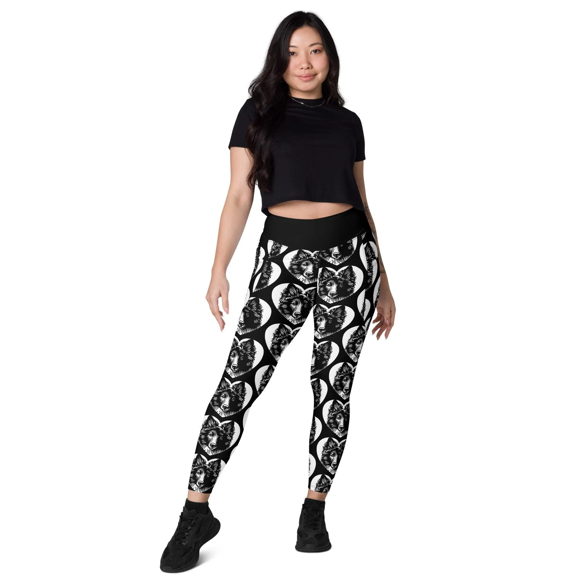 DOG BREED LEGGINGS with pockets - MUDI - HERTTAHOUND