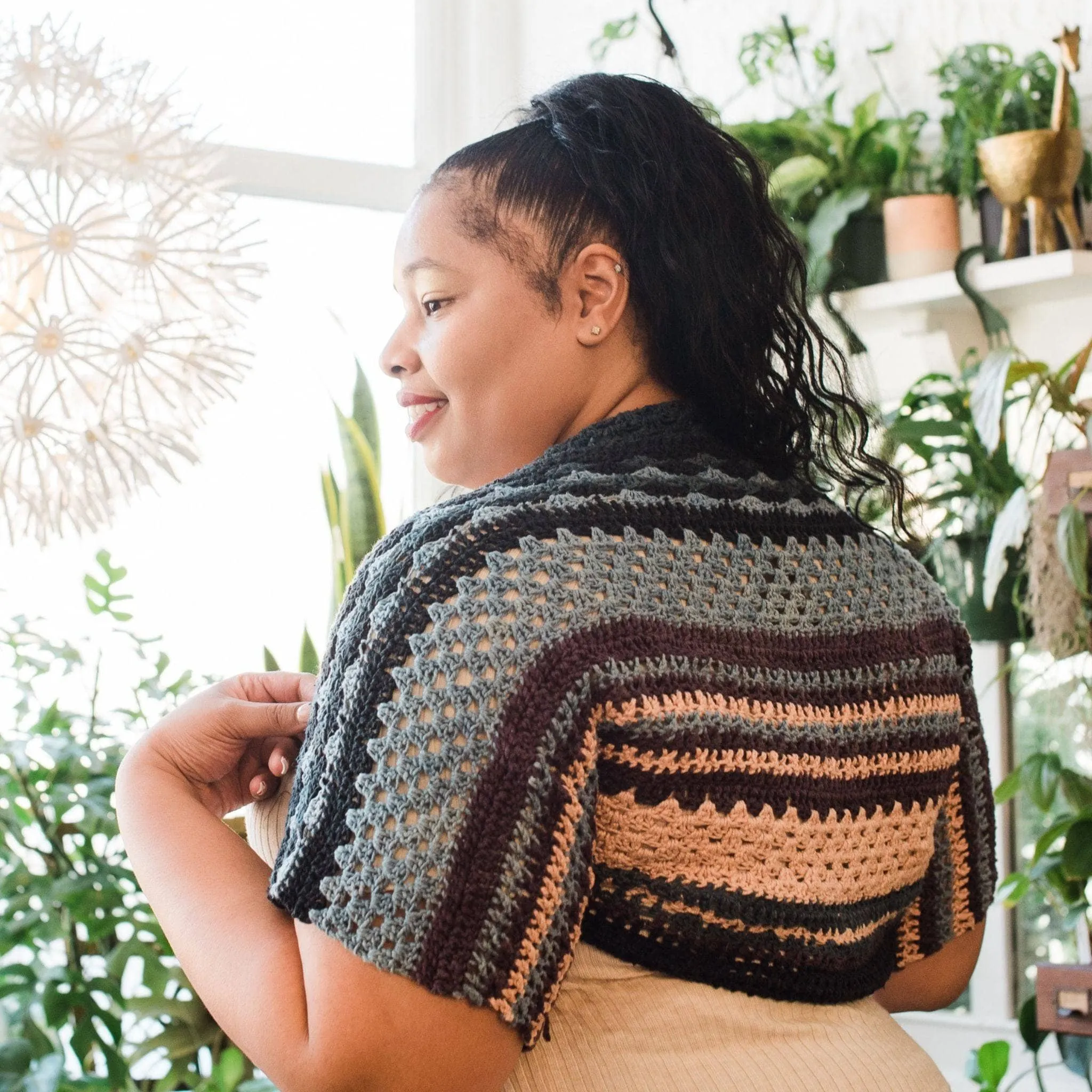 Ebb and Flow Herbal Dyed Silk Shrug Kit