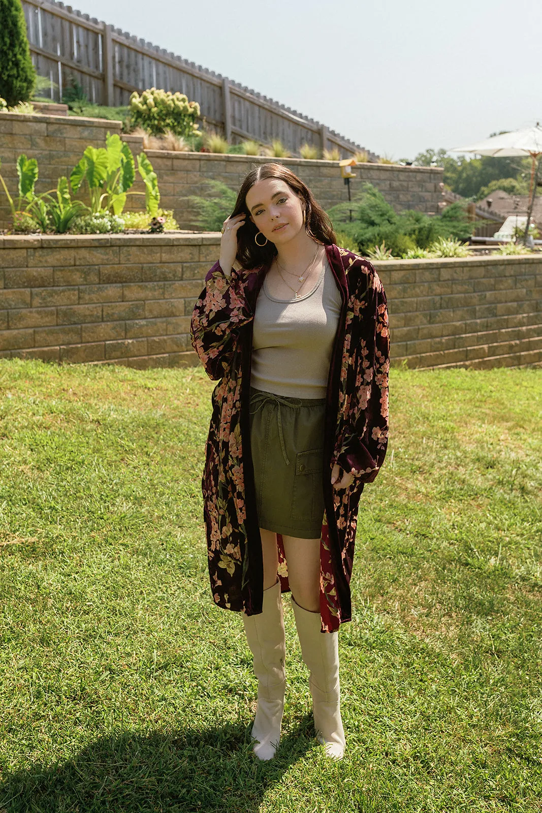 Floral Longline Duster