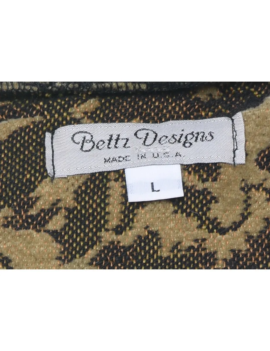 Floral Pattern Tapestry Jacket - XL