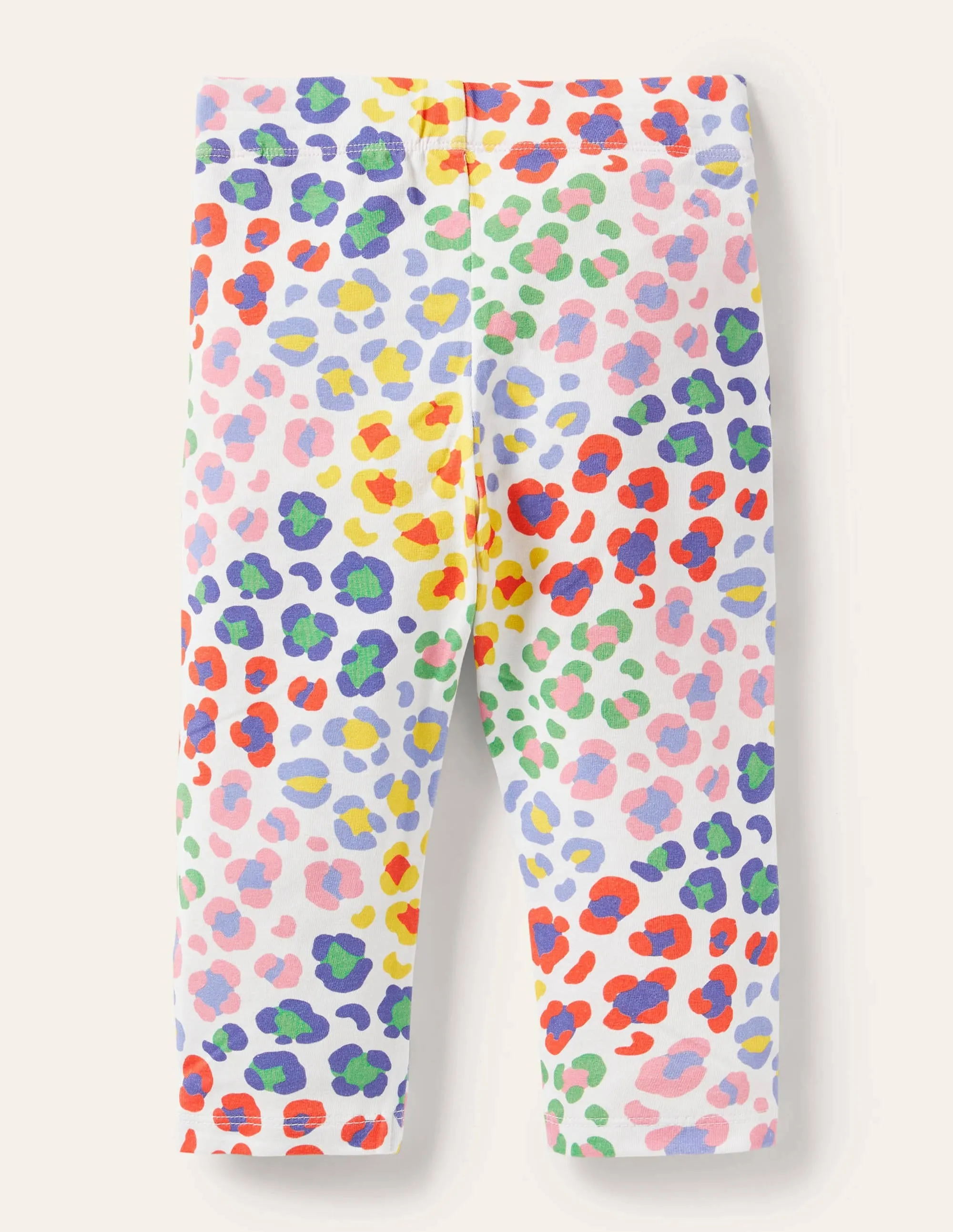 Fun Cropped Leggings-Multi Leopard Print