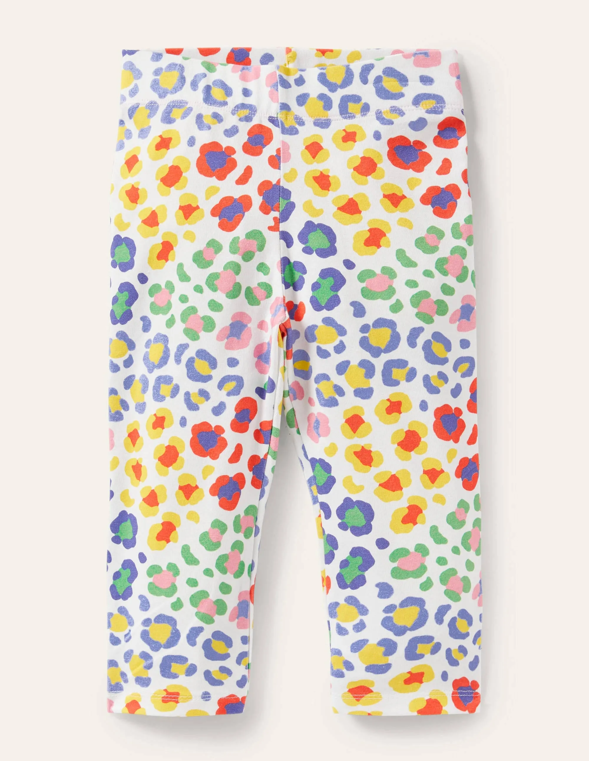 Fun Cropped Leggings-Multi Leopard Print