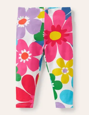 Fun Cropped Leggings-Multi Surf Floral