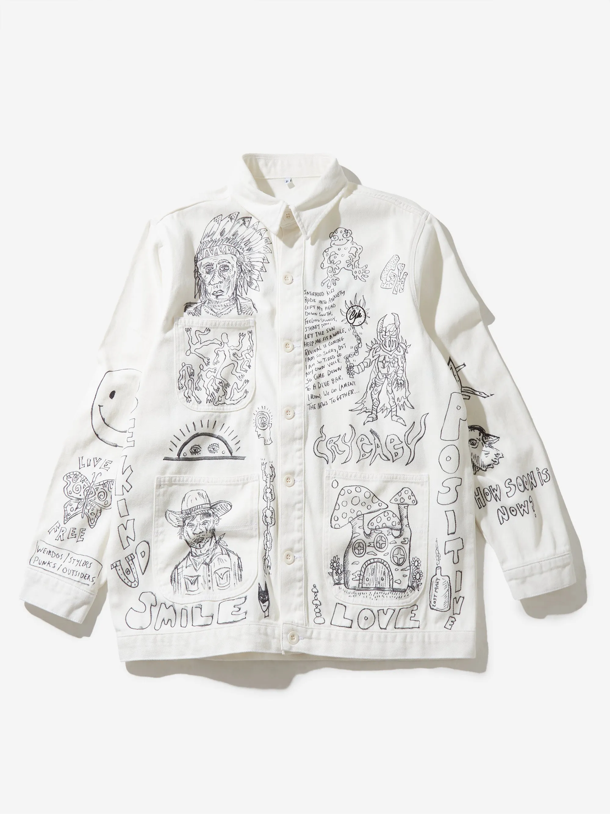 Goodhood x Rebel Yuth Hand Customised Store Worker Jacket - X-Large No 1