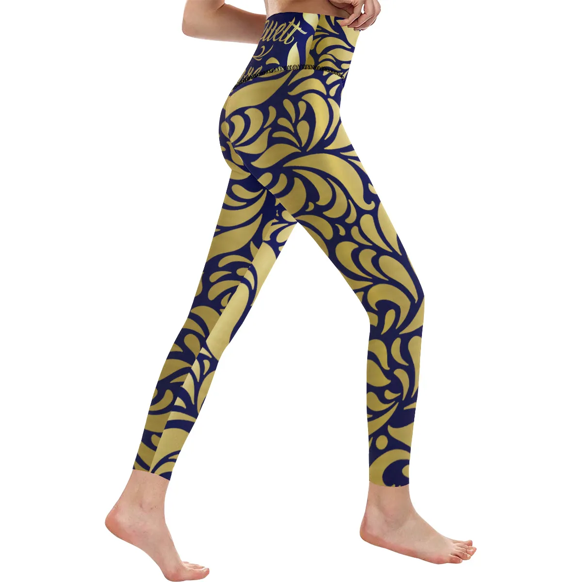 GORGEOUS BLU All Over Print High-Waisted Leggings