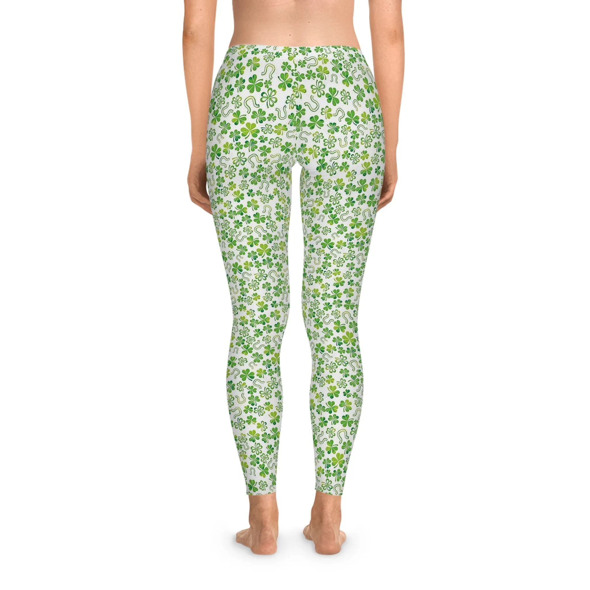Green Clover Yoga Pants