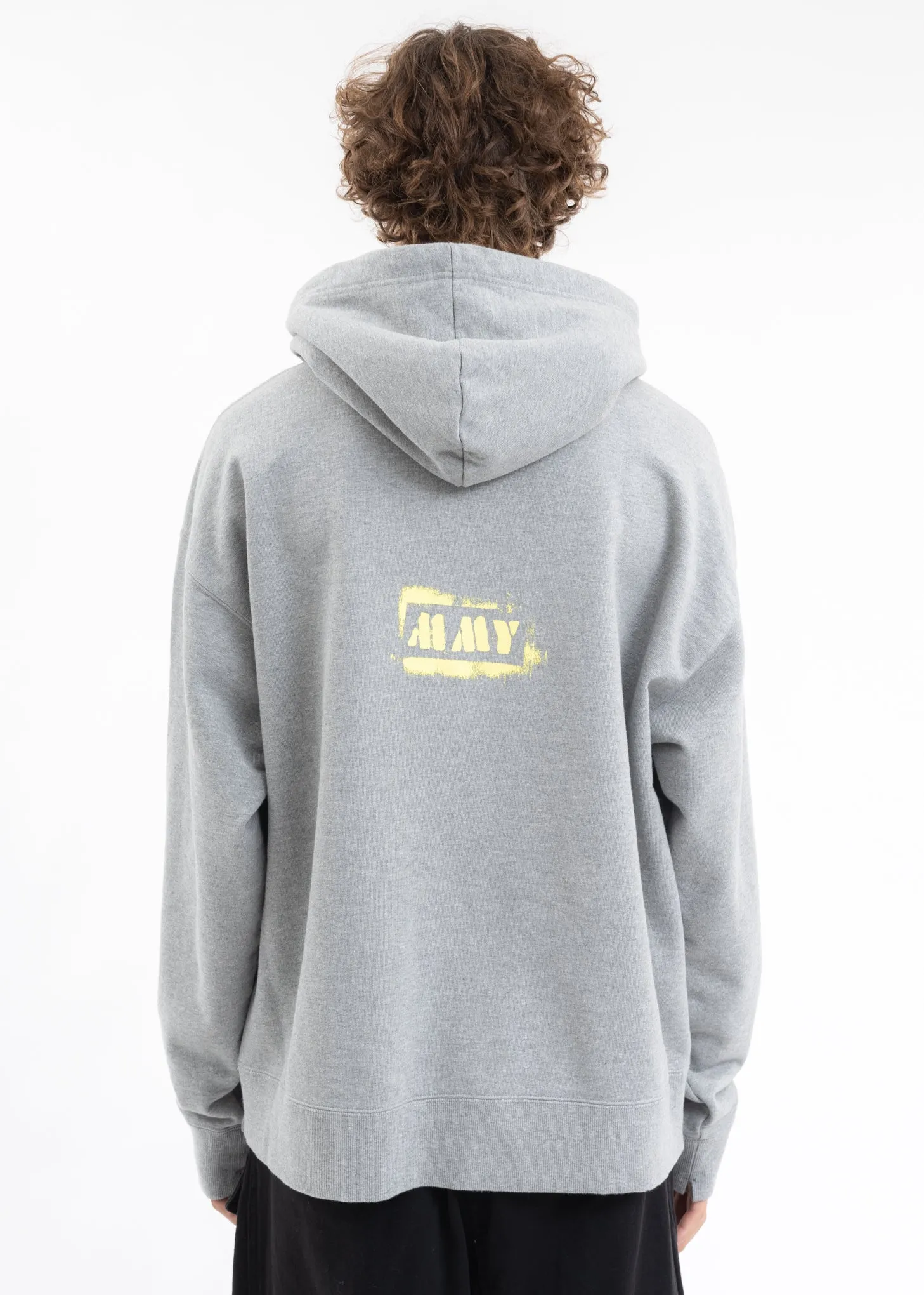 Grey Bear Printed Hoodie