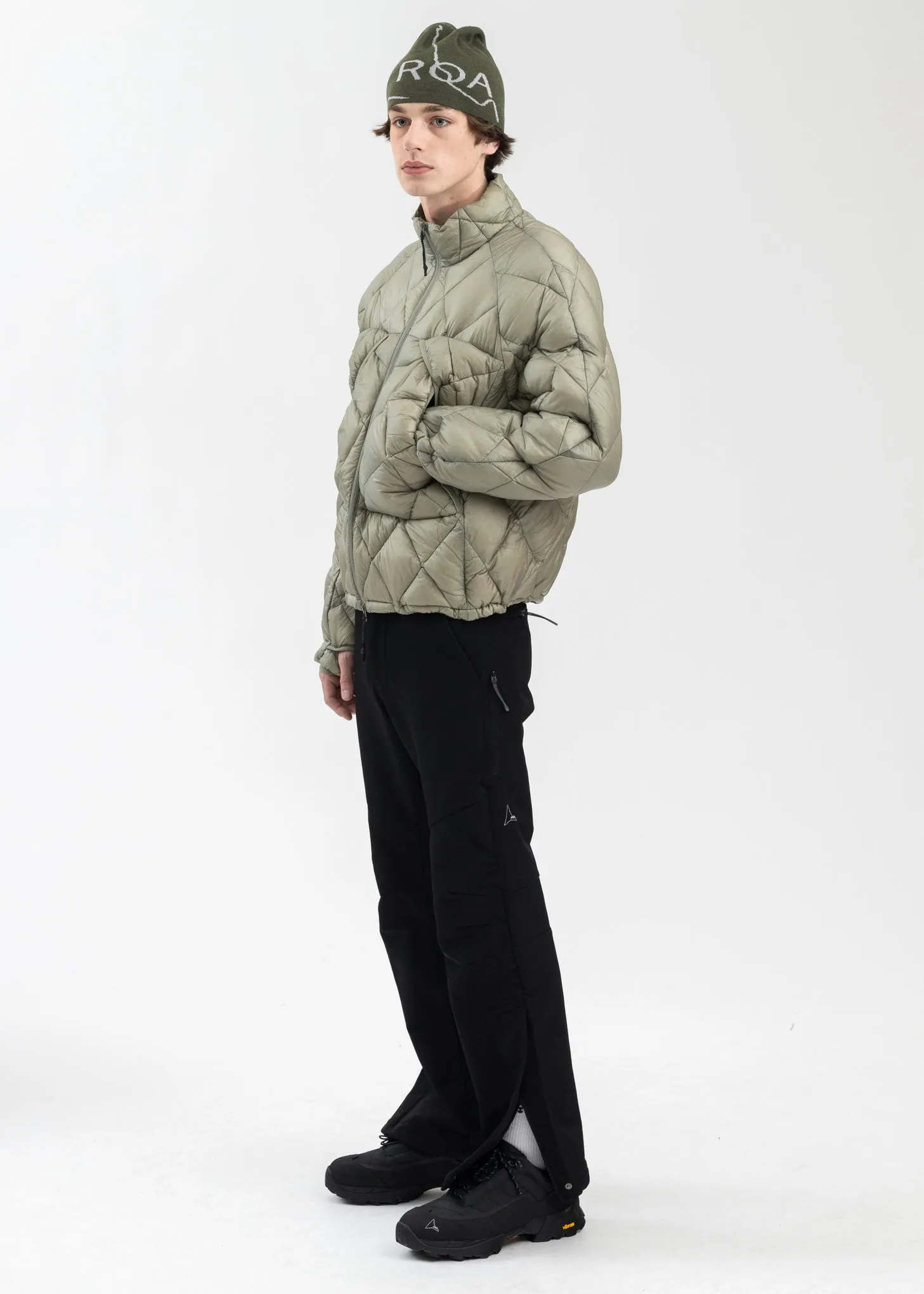 GREY GREEN LIGHT DOWN JACKET