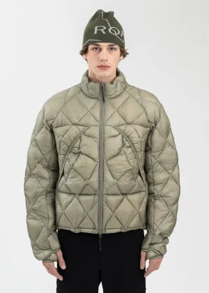 GREY GREEN LIGHT DOWN JACKET