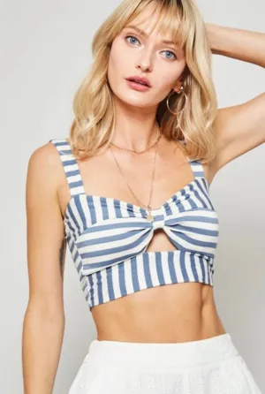 Hannah Blue | Striped Bralette