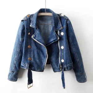 Harper Cropped Denim Jacket
