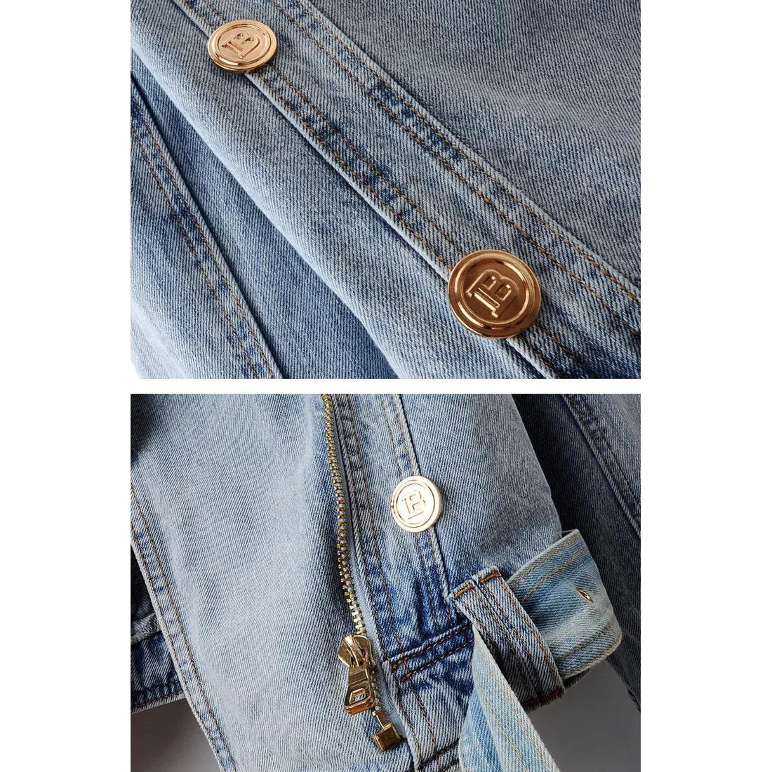 Harper Cropped Denim Jacket