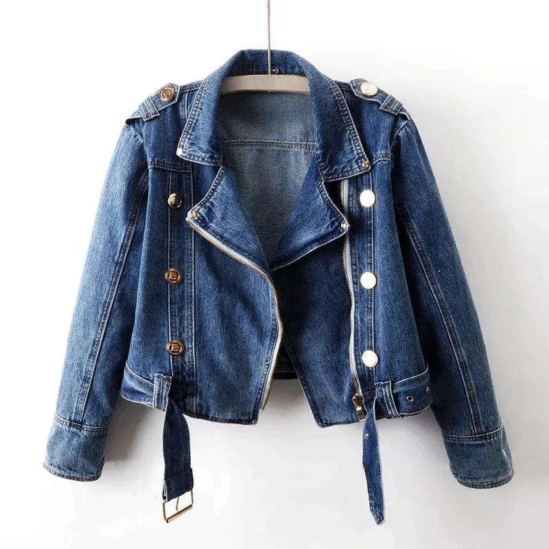 Harper Cropped Denim Jacket