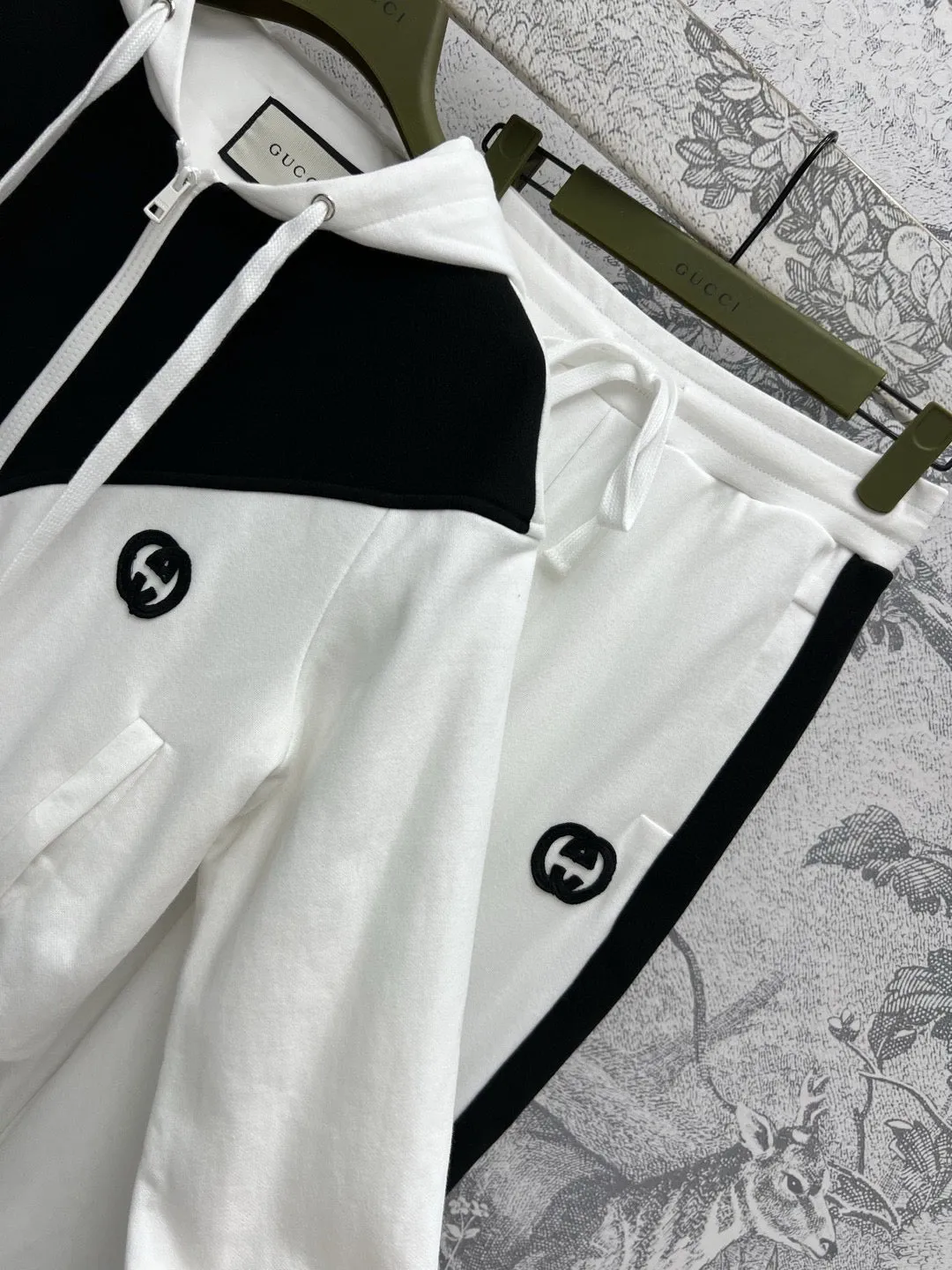 Hooded Zipper Sweatshirt   Chic Wide Leg Pants