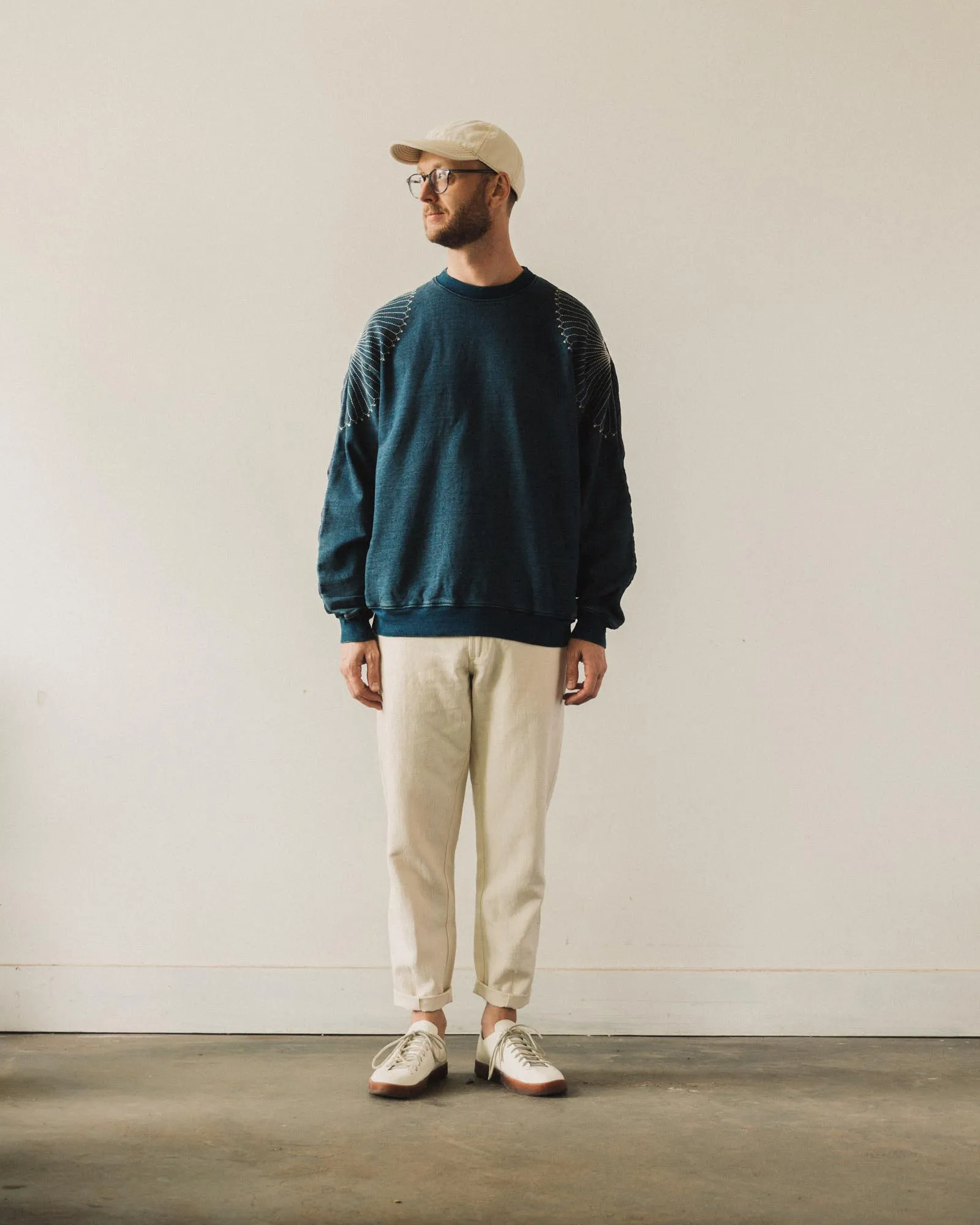 Kapital Bivouac Big Sweater, Furoshiki Indigo