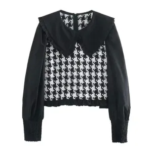 Knitted Crop Sweater Pullover Tops