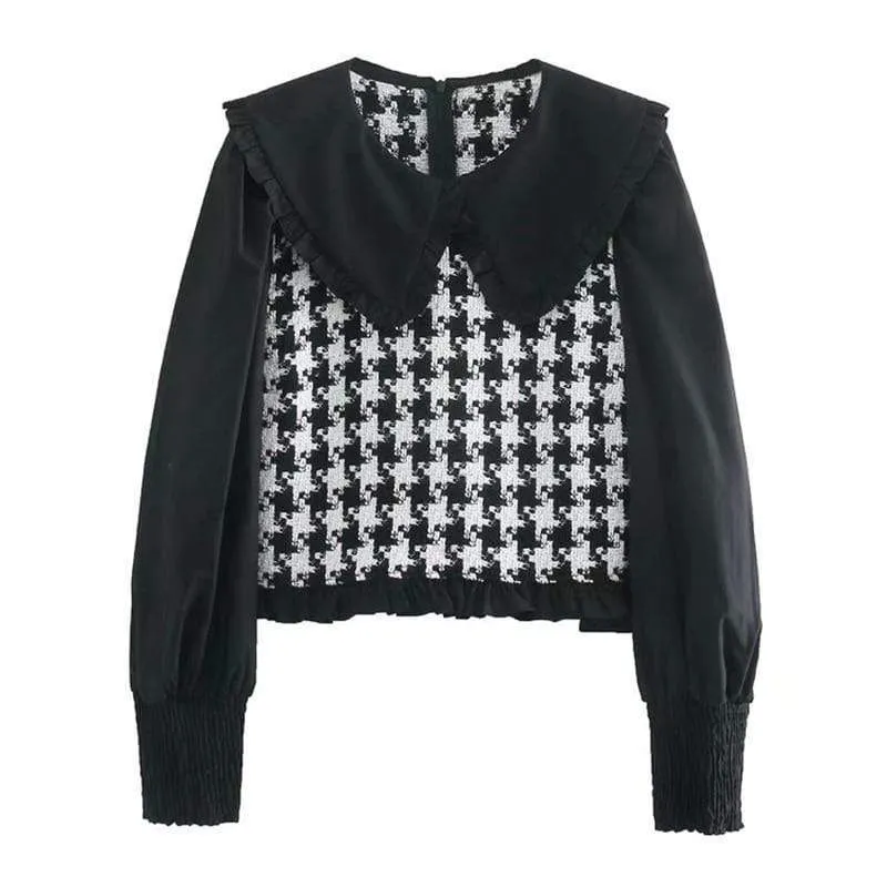 Knitted Crop Sweater Pullover Tops