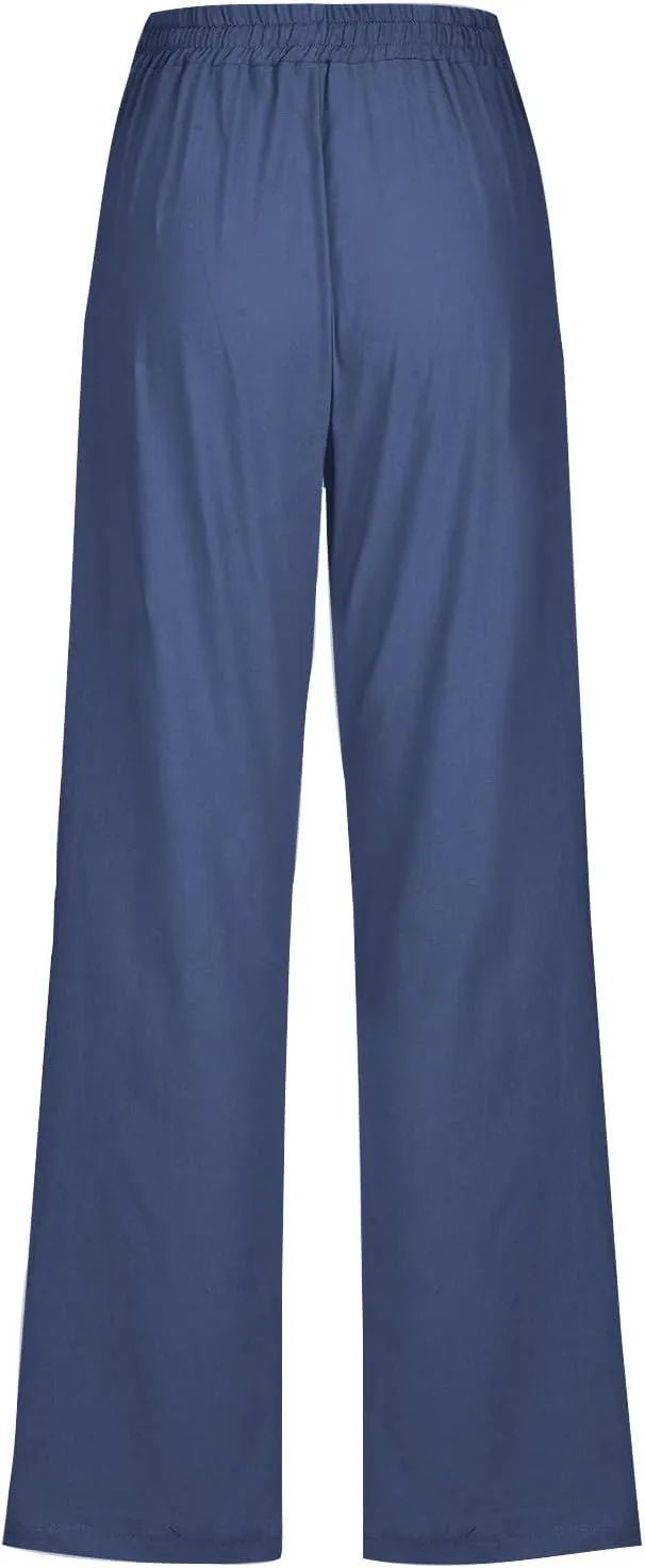 Linen Pants for Women Reduced, Linen Pants Women Plus Size Tall,Cotton Linen Beach Pants Women