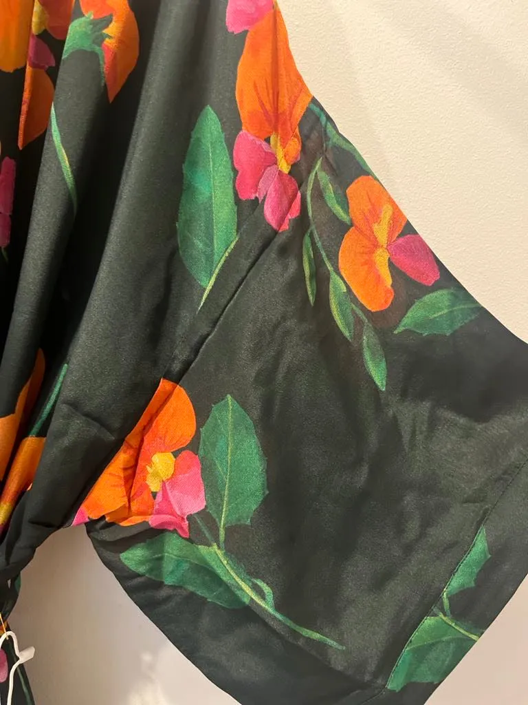 Longline Silk Kimono - Chorizema