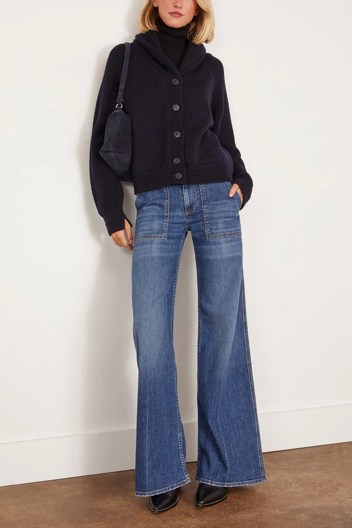 Lou Cardigan in Navy