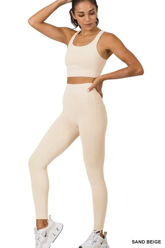 Lulu Leggings/Sport Bra Set
