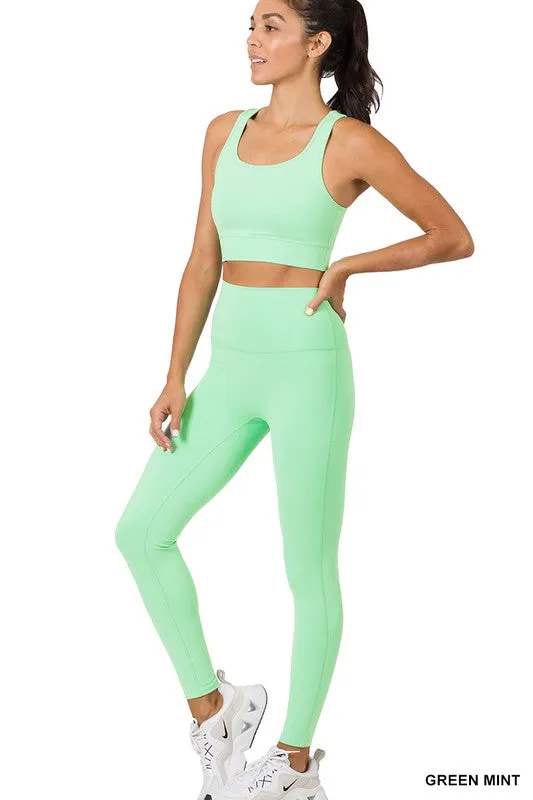 Lulu Leggings/Sport Bra Set
