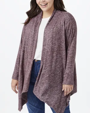 Nisha Waterfall Cardigan | Mauve