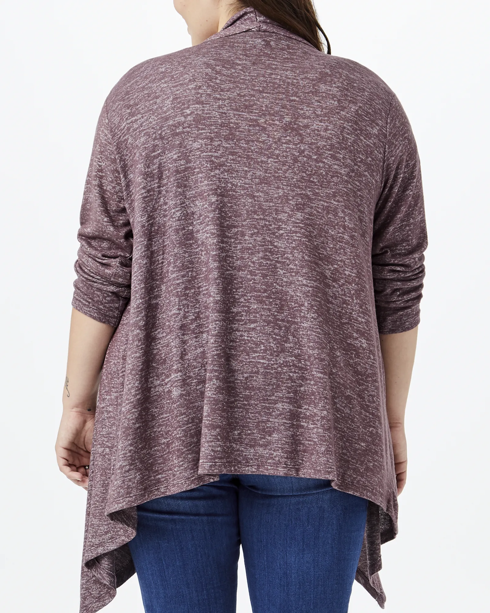 Nisha Waterfall Cardigan | Mauve
