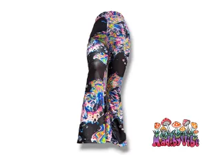Oil Slick Flare Pants - UV Reactive - Ready to Ship