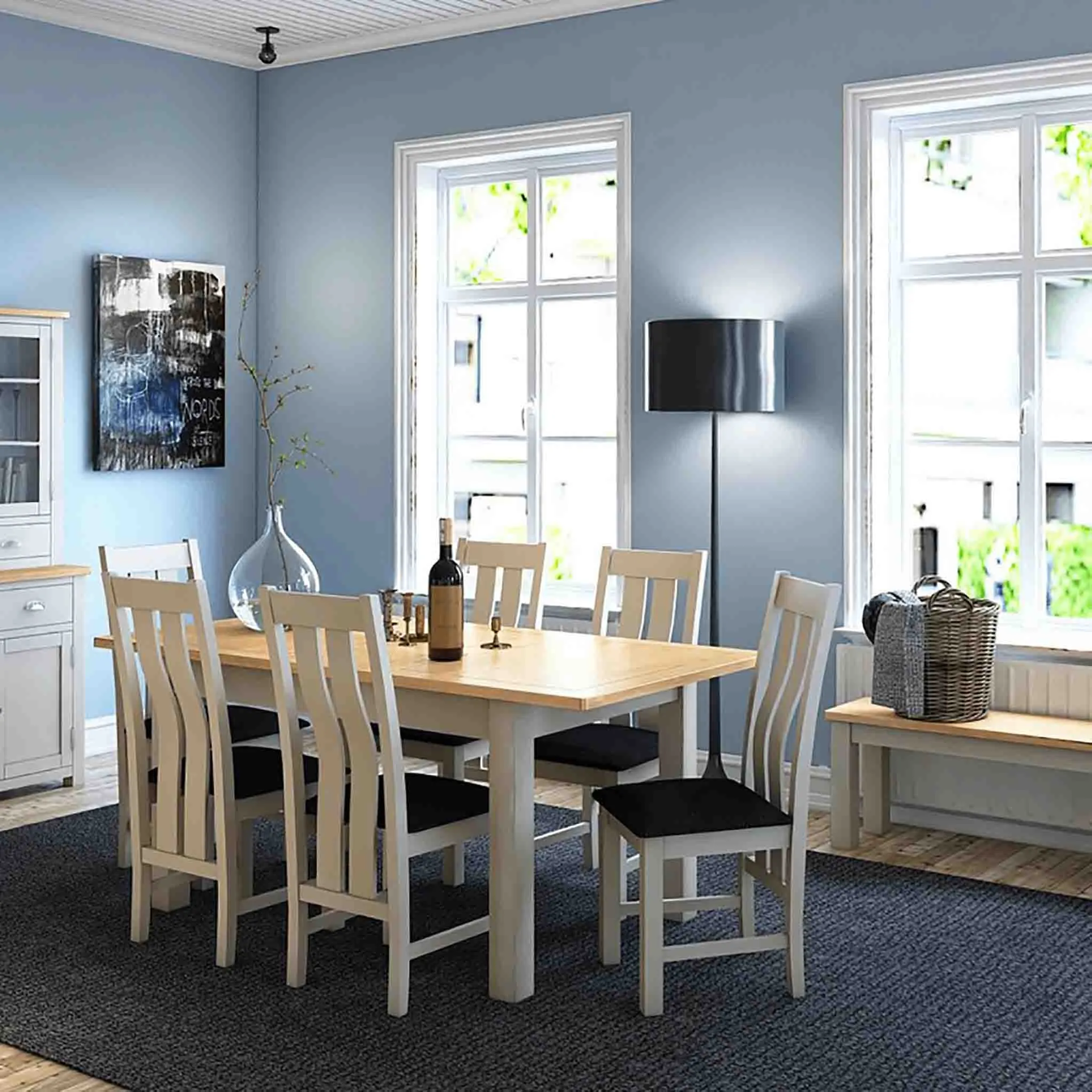 Padstow Grey 140-180cm Extending Table