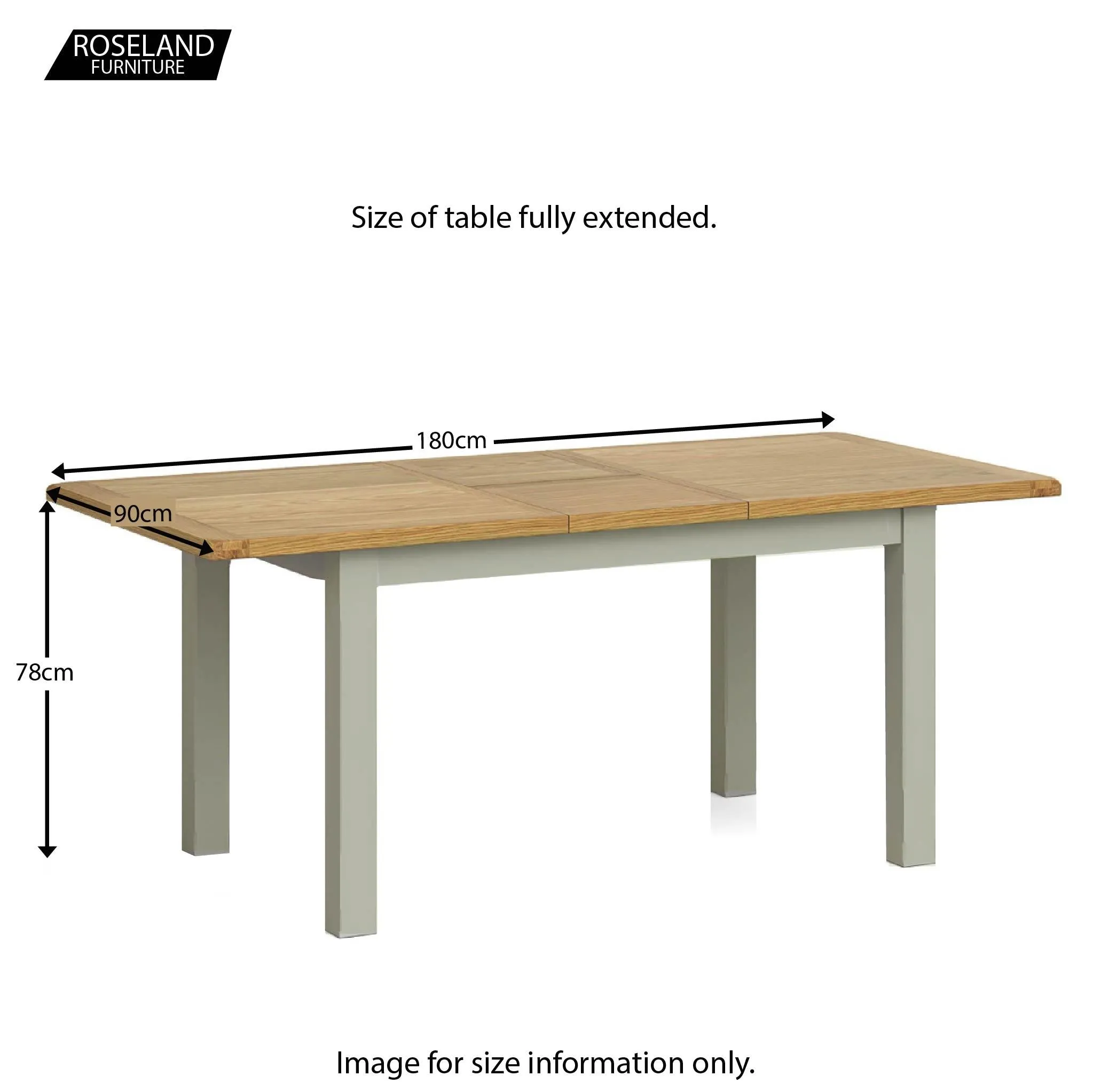 Padstow Grey 140-180cm Extending Table
